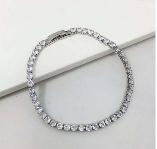 Pulsera Tennis Silver