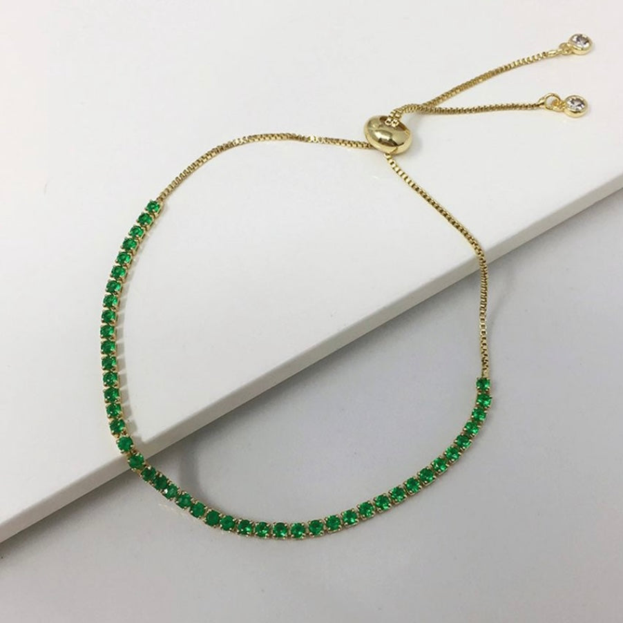 Pulsera Tennis Emerald