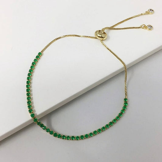 Pulsera Tennis Emerald