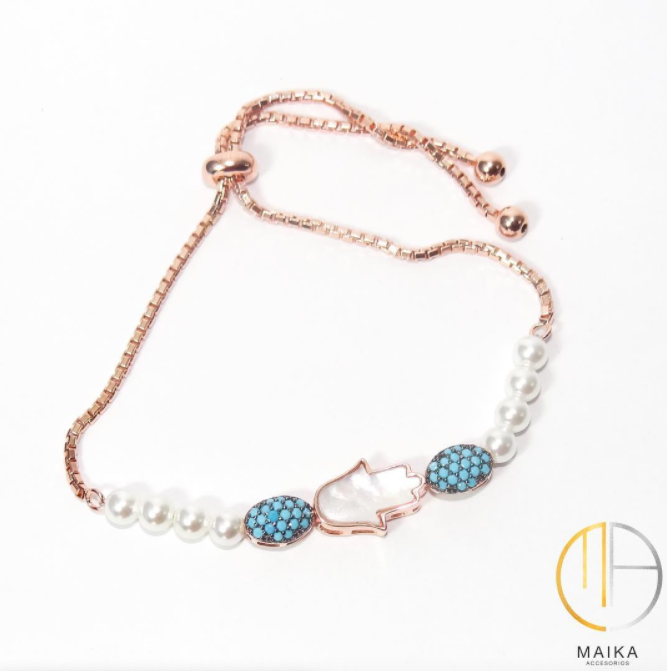 Pulsera Mano con Perla