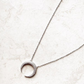 Collar Crescent Moon Silver